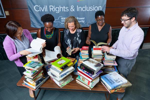 Book drives are just one of the many efforts and campaigns that NYPA employees and groups, such as our Civil Rights & Inclusion employee resource group, participate in throughout the year.