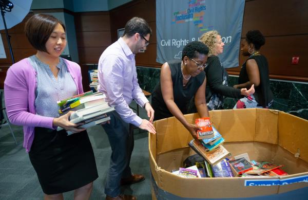 Book drives are just one of the many efforts and campaigns that NYPA employees and groups, such as our Civil Rights & Inclusion employee resource group, participate in throughout the year.